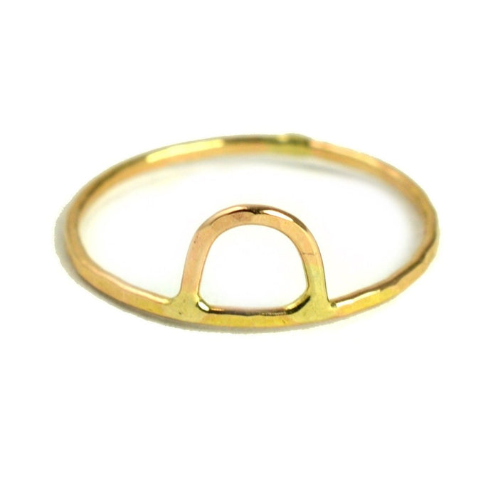 Arch stackable ring by aquarian thoughts jewelry
