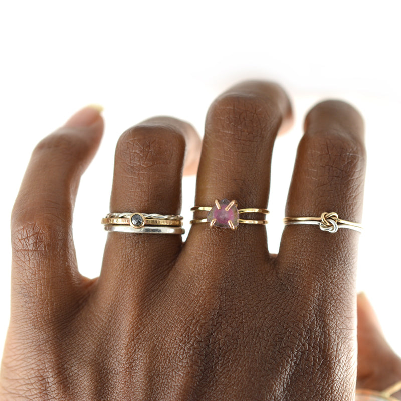 Double Strand Forget Me Knot Ring