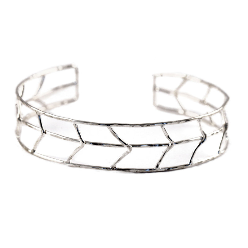 Skinny Organic Chevron Cuff Bracelet