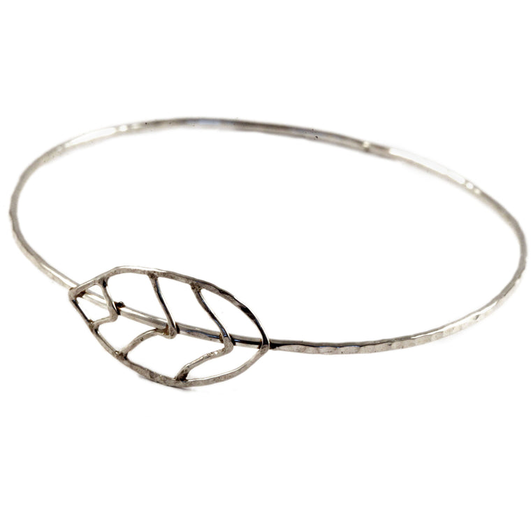 Hammered Leaf Bangle