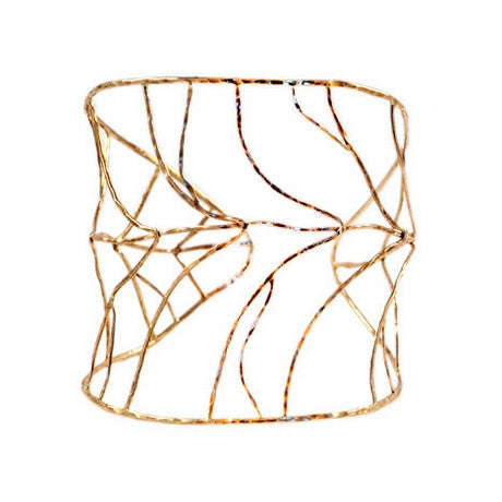 Organic Gold Leaf Cuff Bracelet