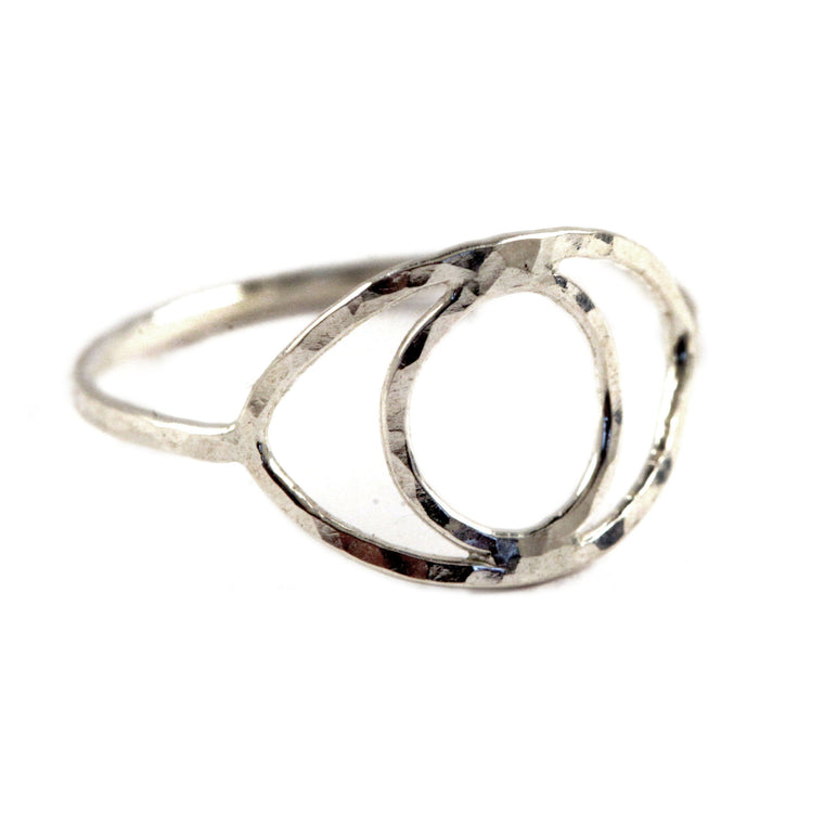 Hammered "All Seeing Eye" Ring