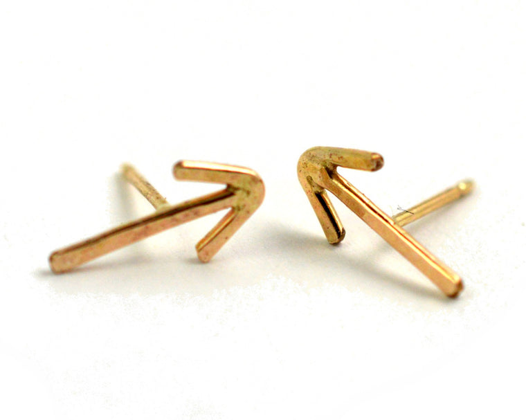 Hammered Arrow Earrings