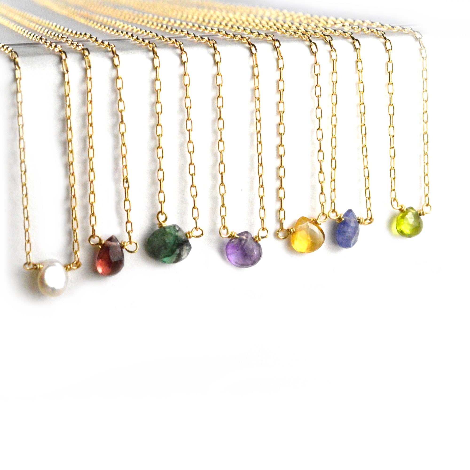 Petite Gemstone Necklace