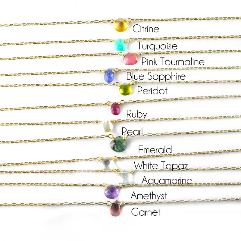 Petite Gemstone Necklace