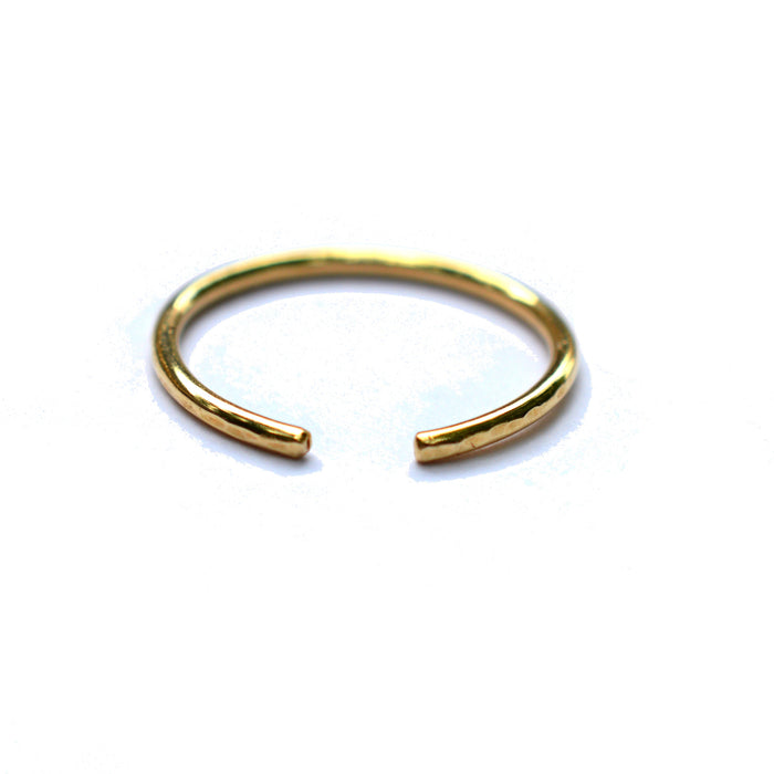 bronze hammered cuff rings by aquarian thoughts jewelry