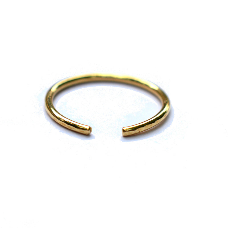 bronze hammered cuff rings by aquarian thoughts jewelry
