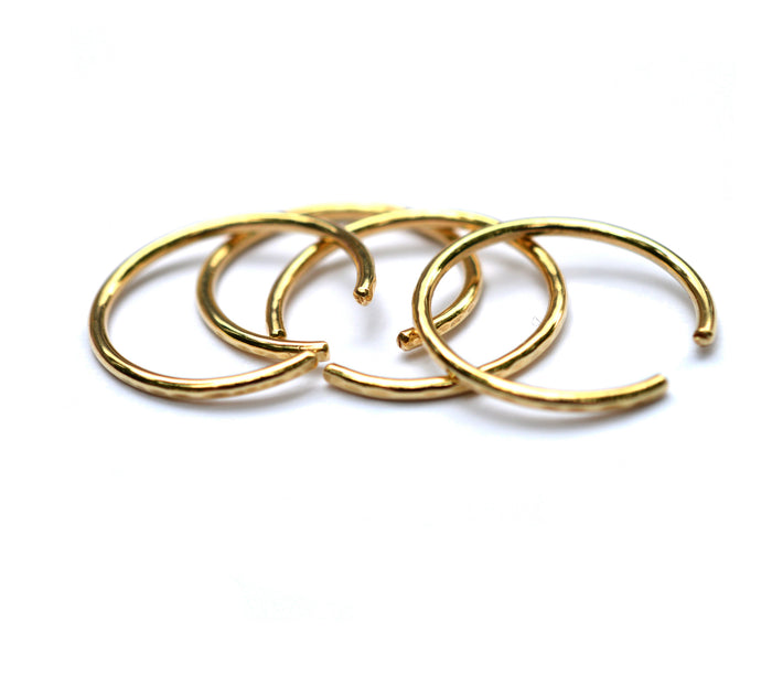 bronze hammered cuff rings by aquarian thoughts jewelry