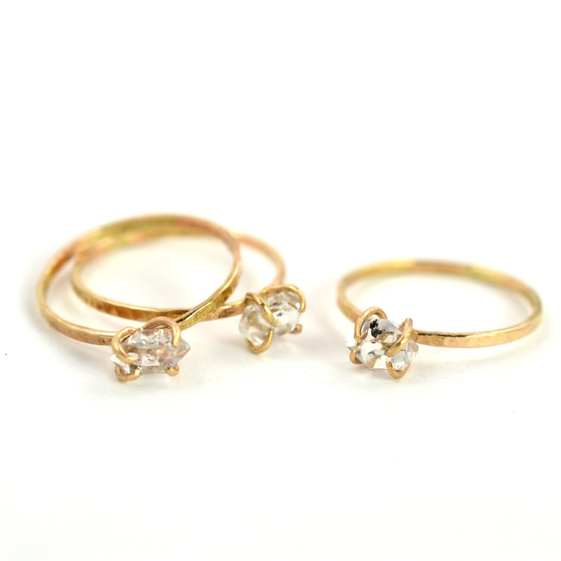rough diamond ring, alternate engagement ring by Aquarian Thoughts Jewelry