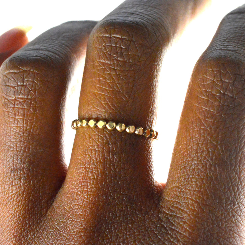 thin gold layering ring
