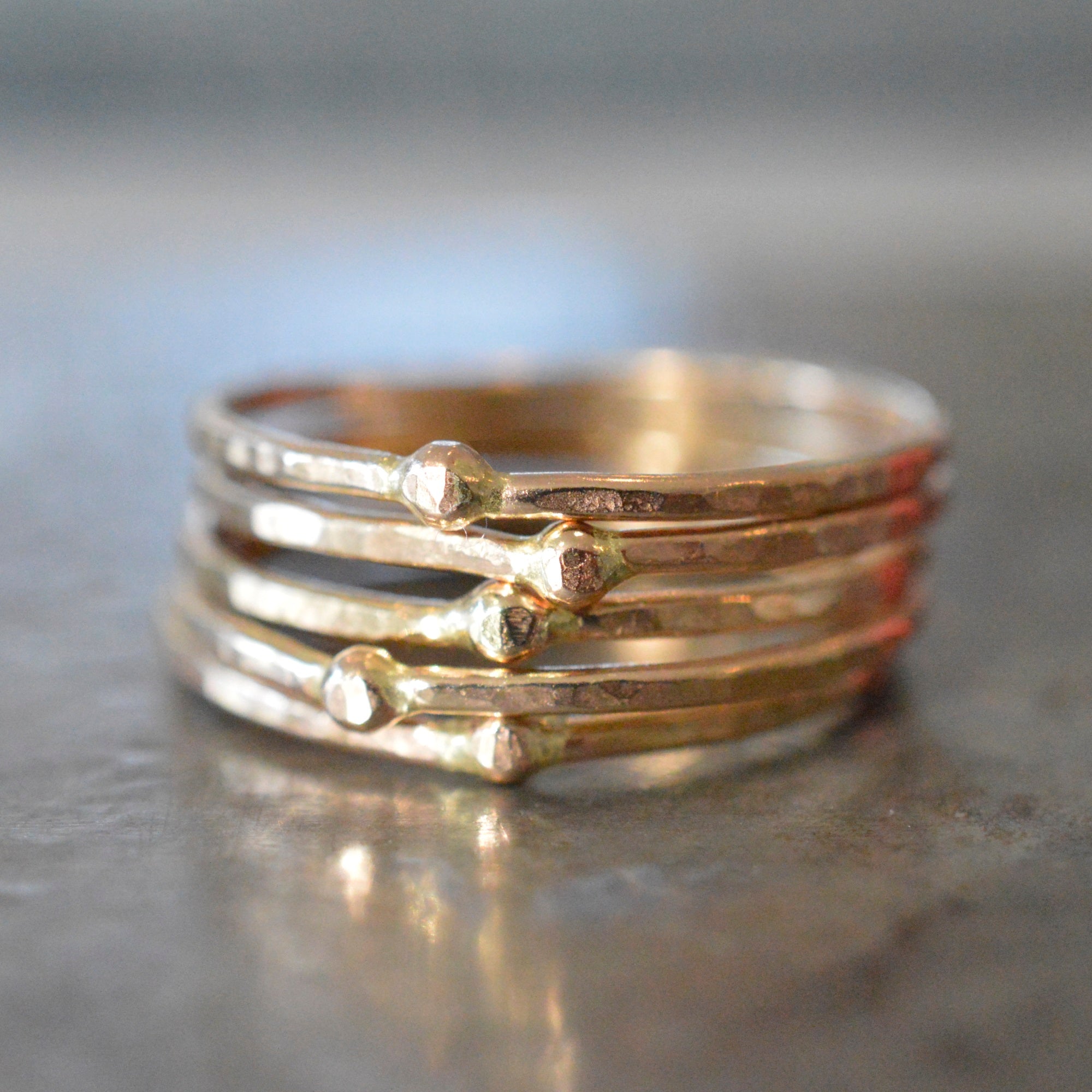 9ct gold stacking rings best sale
