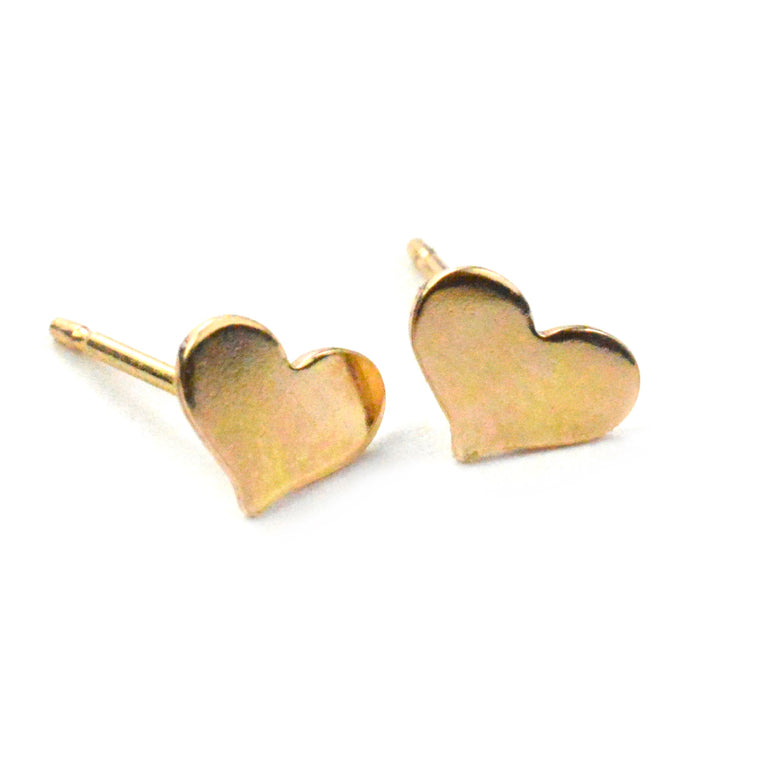 Tiny Heart Stud Earrings