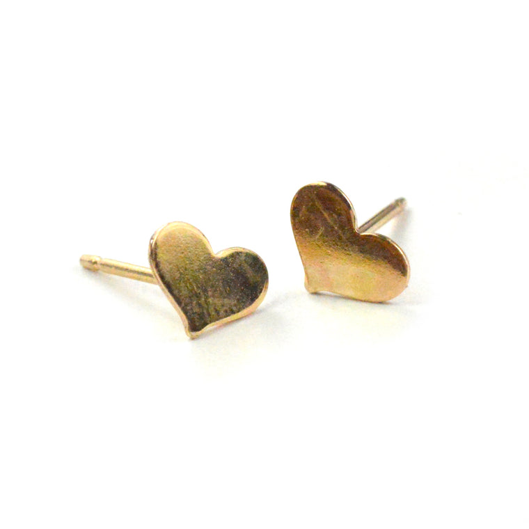 Tiny Heart Stud Earrings