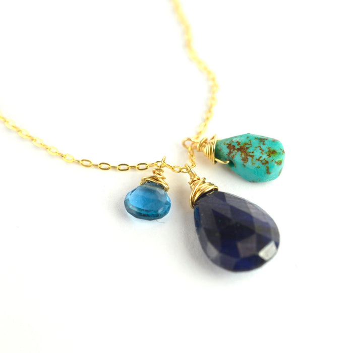 Sapphire Charm Necklace