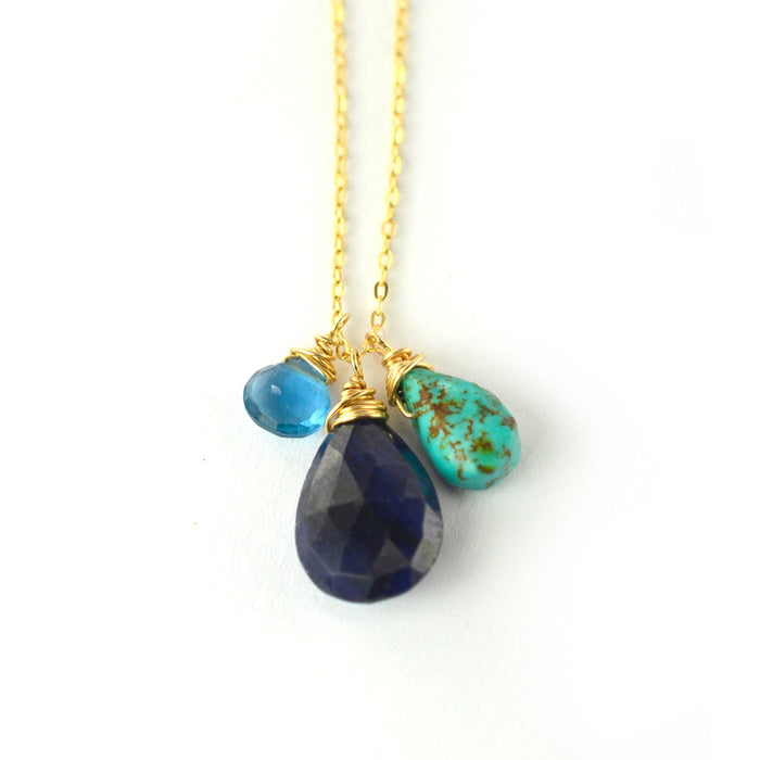 Sapphire Charm Necklace