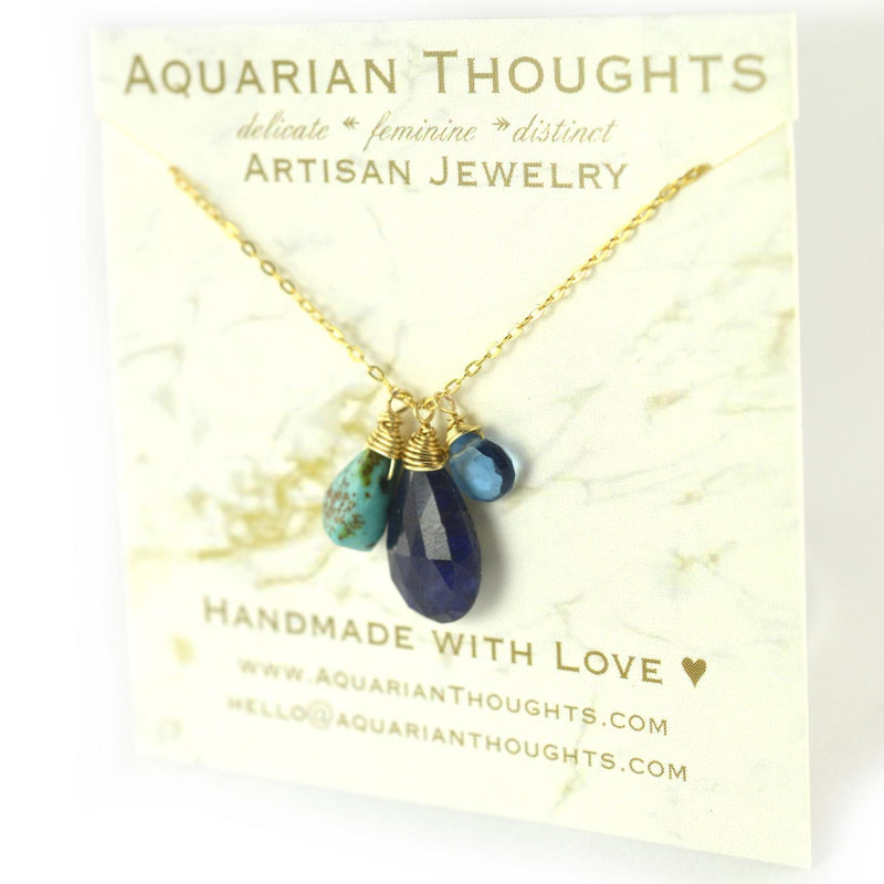 Sapphire Charm Necklace