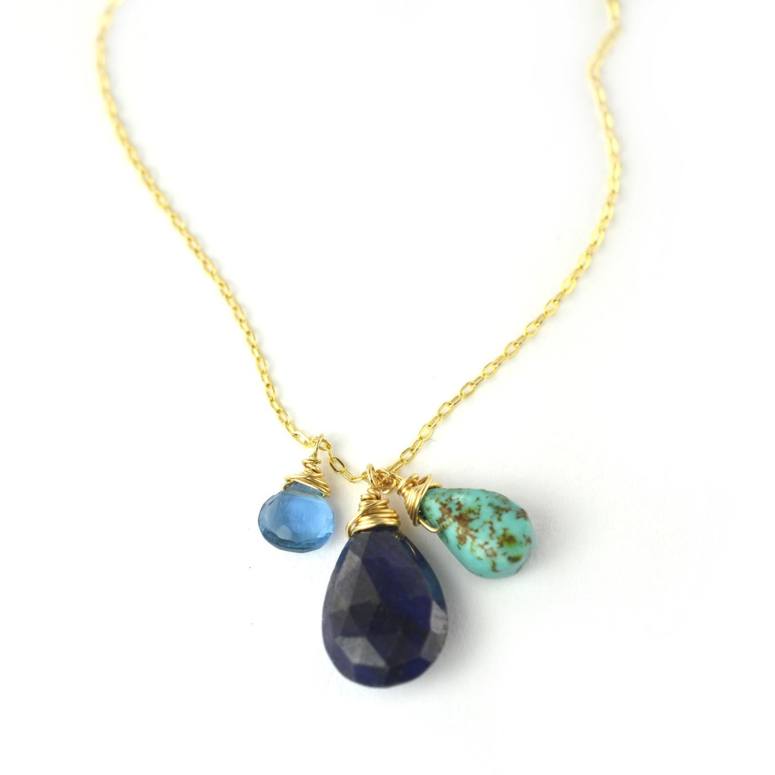 Sapphire Charm Necklace