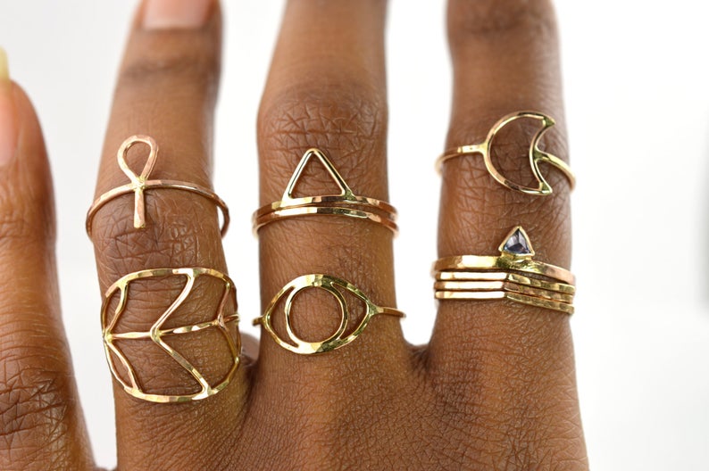 10 Pcs Gold Snake Stacking Ring Set,boho Ring Set,chunky Gold Vintage Ring  Set,fashion Ring Set,birthday Gift,gift for Love - Etsy