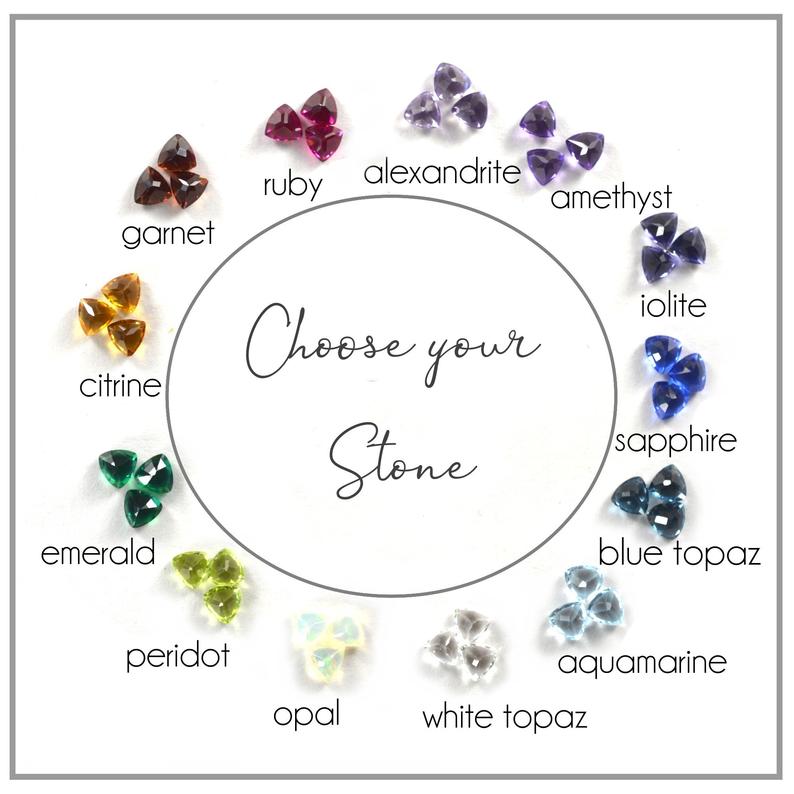 Trillion Cut Gemstone Ring