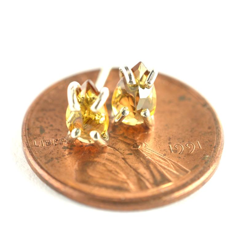 Yellow Tourmaline Earrings