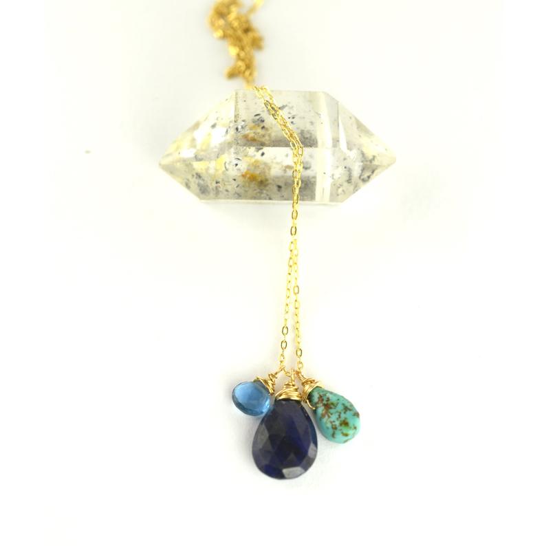 Sapphire Charm Necklace