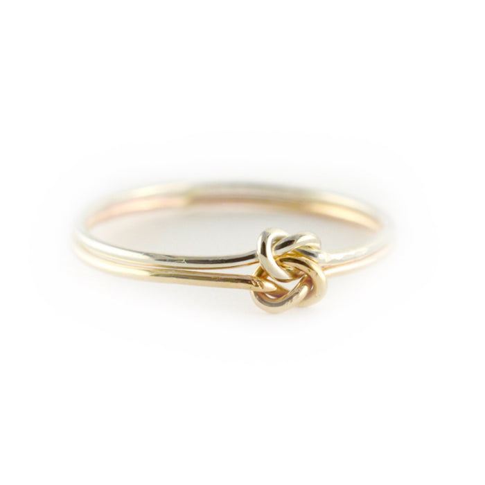 Double Strand Forget Me Knot Ring