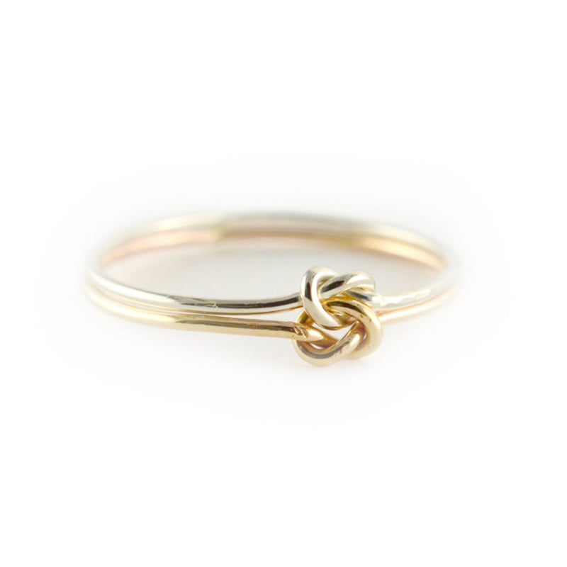Double Strand Forget Me Knot Ring