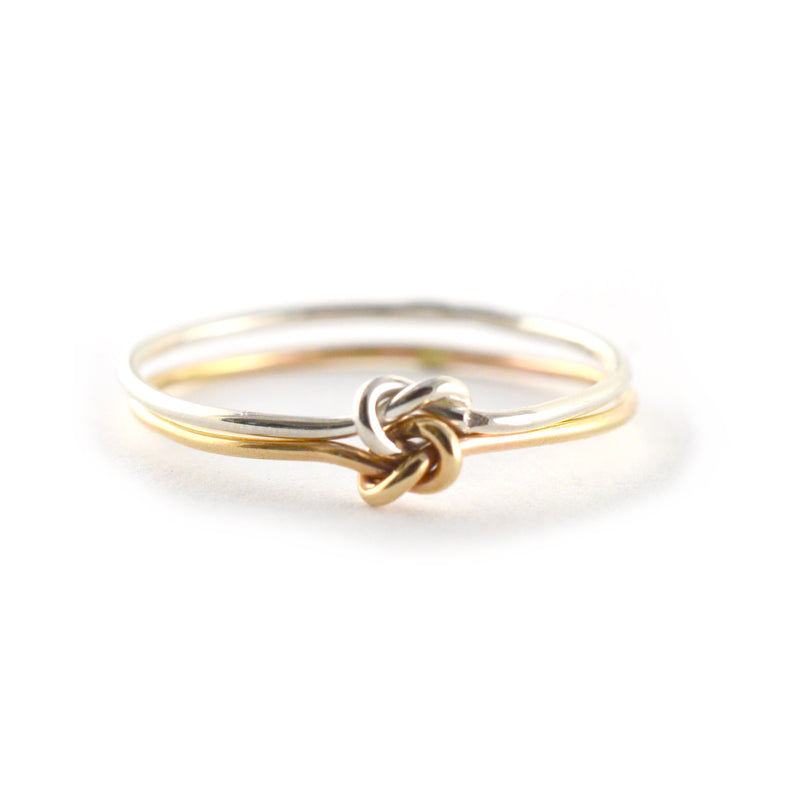 Double Strand Forget Me Knot Ring