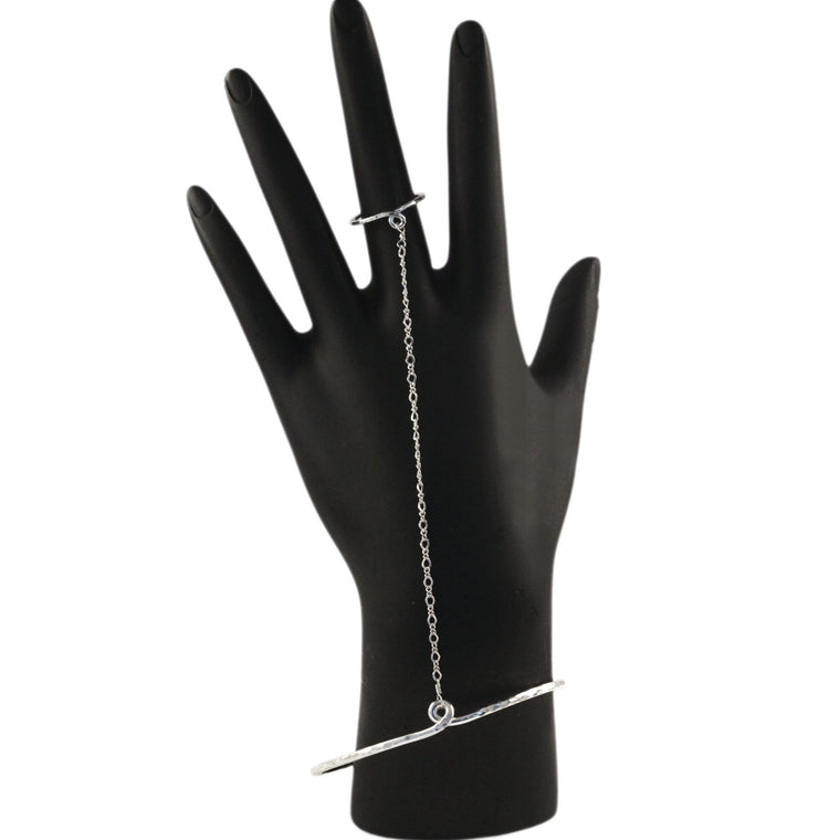 Gothic Punk Style Exaggerated Finger Ring Bracelet Hip Hop - Temu