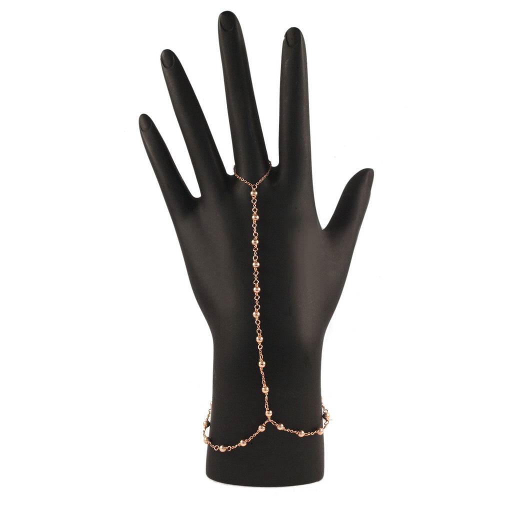 Delicate Beaded Finger Bracelet