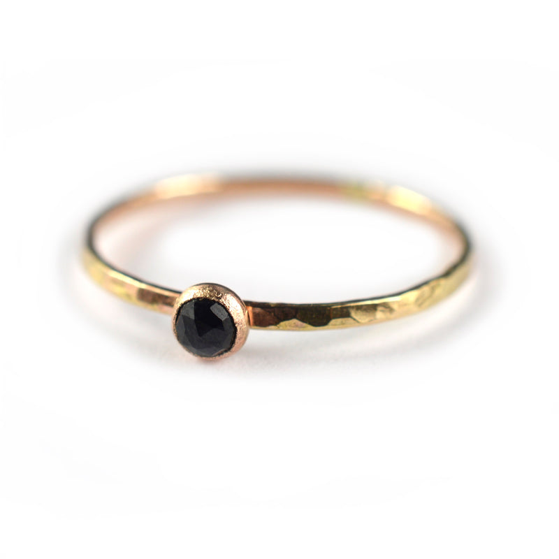 black spinel ring