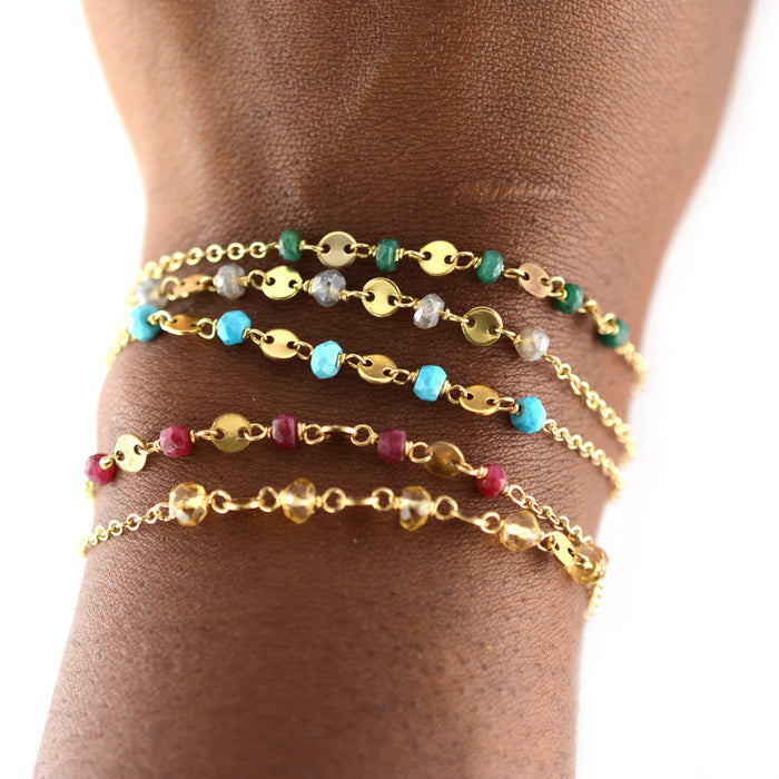 Beaded Sequin Bracelet by Aquarian Thoughts Jewelry