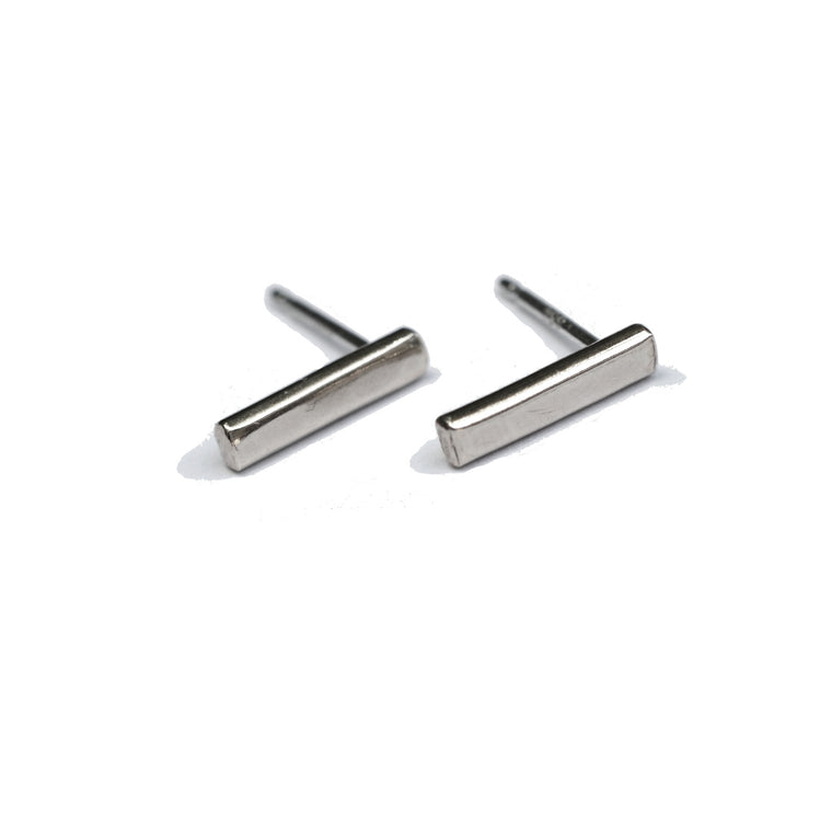 Tiny Bar Stud Earrings