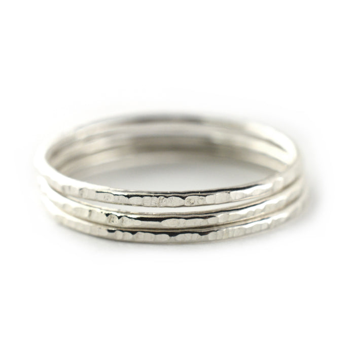 Silver Stacking Ring by Aquarian Thoughts Jewelry