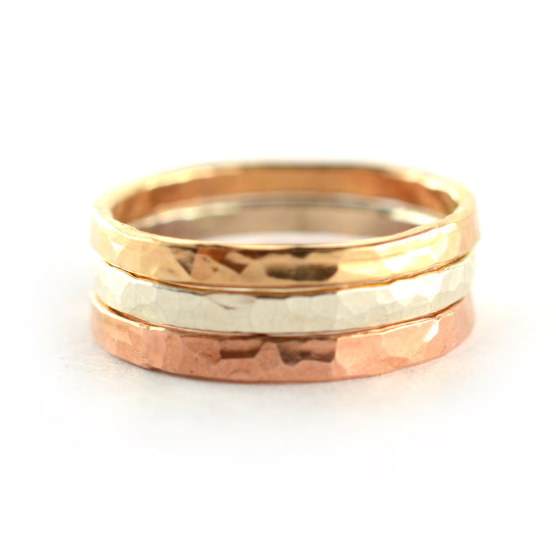 Thick Stackable Rings - Set of 3