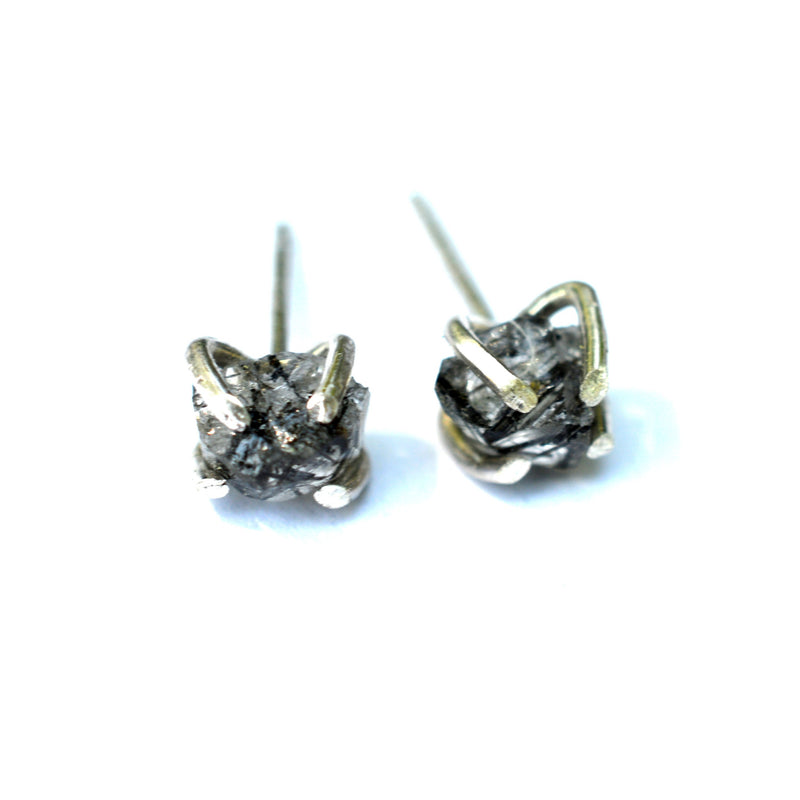 Tourmalinated Quartz Stud Earrings