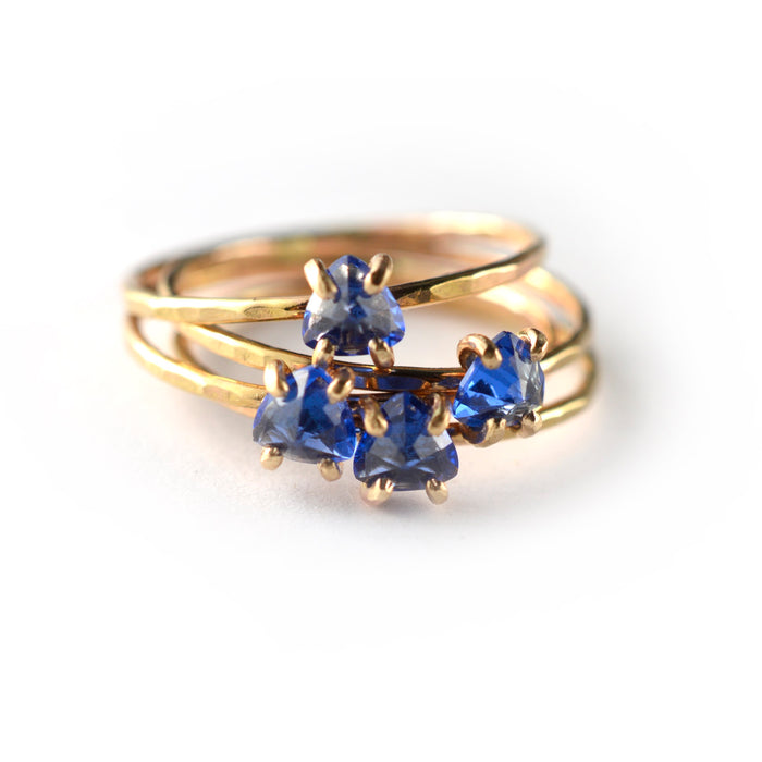 Trillion Cut Gemstone Ring