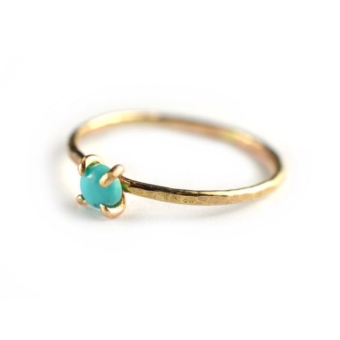 Prong Set Blue Turquoise Ring